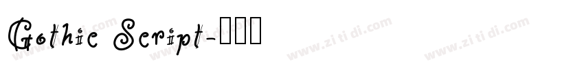Gothic Script字体转换